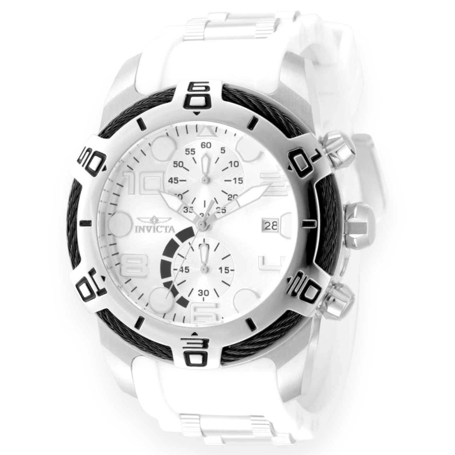 Invicta Bolt Nexus X reloj para hombre - 50 mm, blanco, acero (50582)