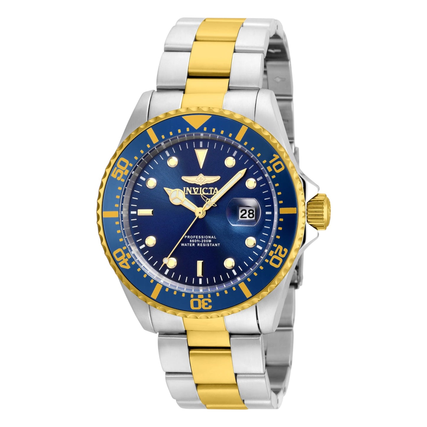 Reloj Invicta Pro Diver para hombre- 43 mm, acero y dorado (22058)