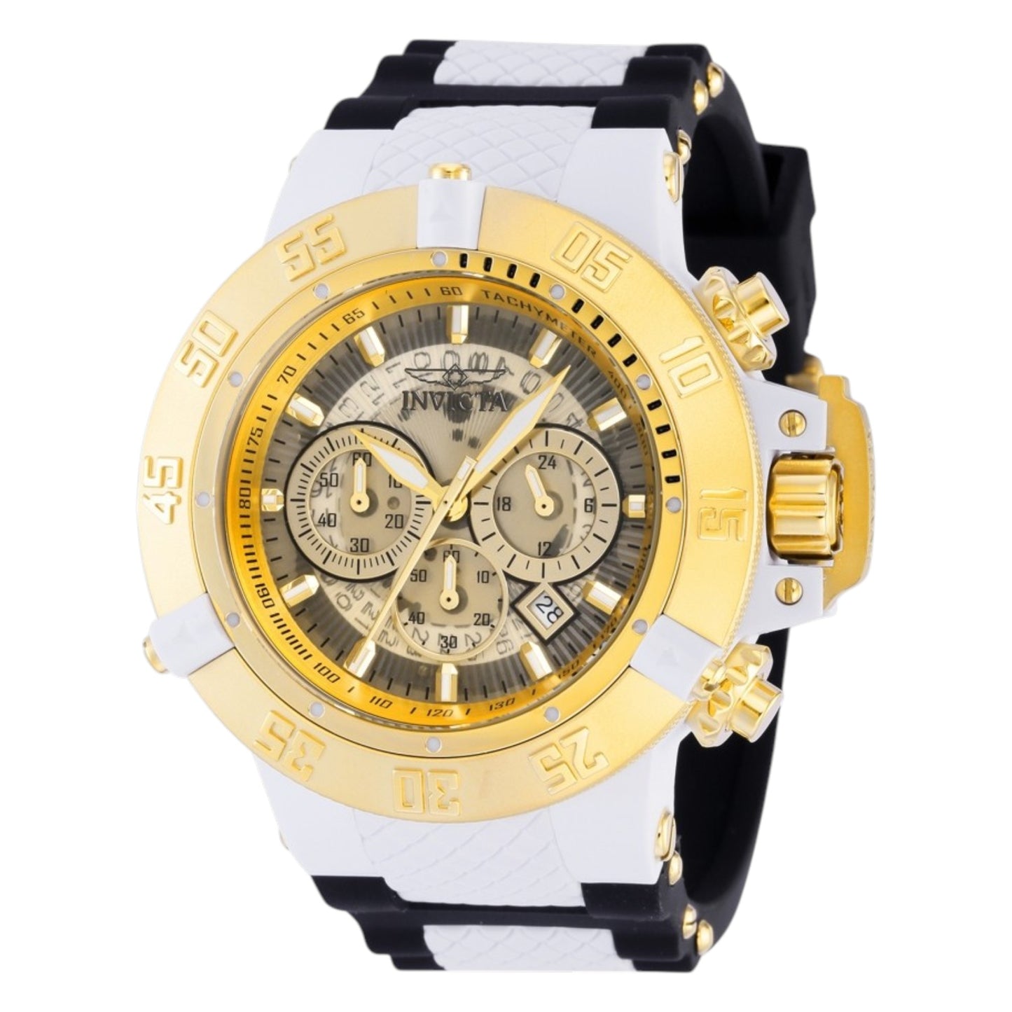 Reloj Invicta Subaqua Noma III para hombre - 50 mm. Dorado, Marfil (39003)