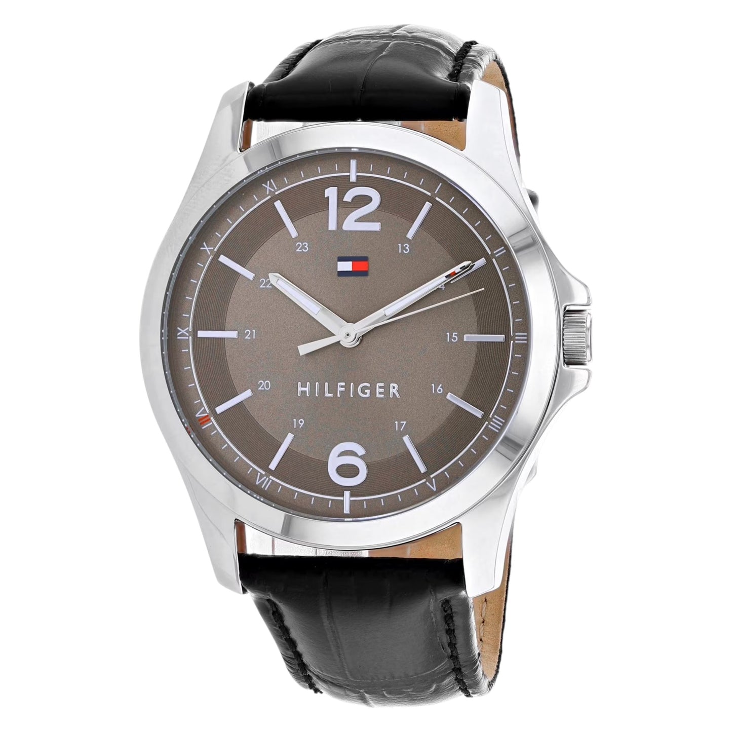 Reloj Tommy Hilfiger Essential para hombre - gris, correa negra (1791376)