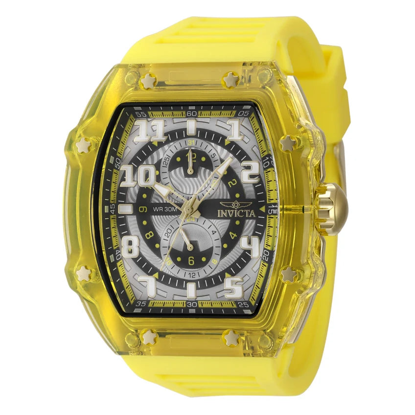 Invicta Racing Cyclone para hombre - 48,5 mm. Amarillo (48714)