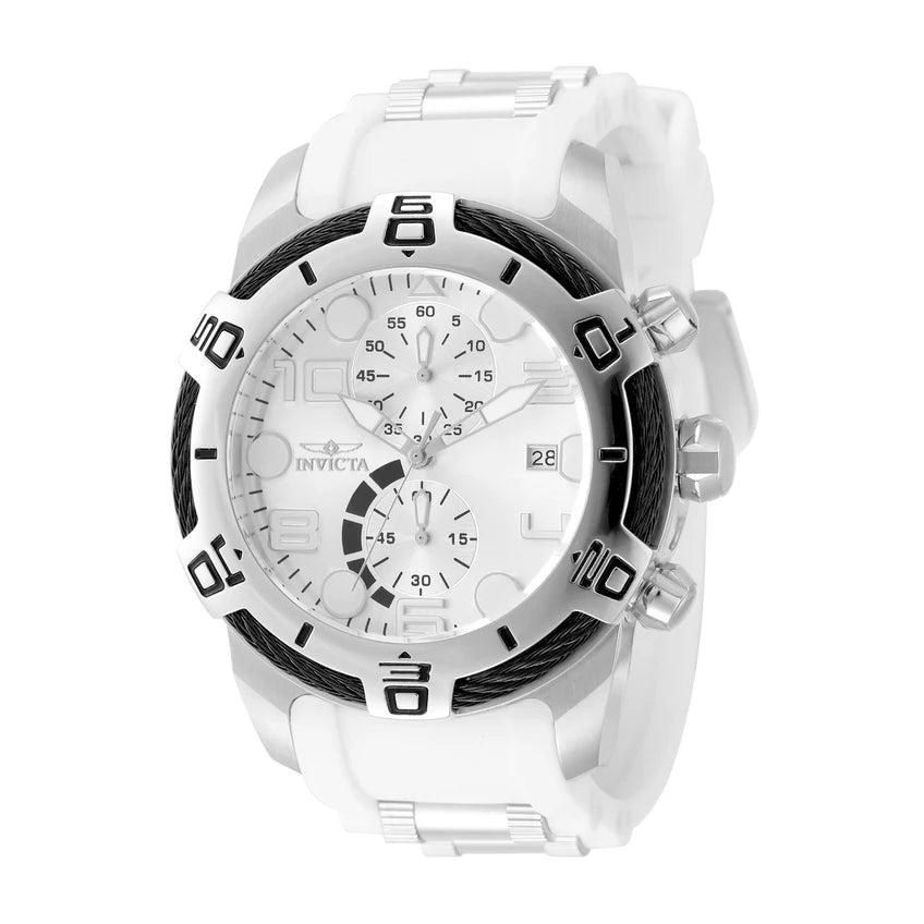 Invicta Bolt Nexus X reloj para hombre - 50 mm, blanco, acero (50582)