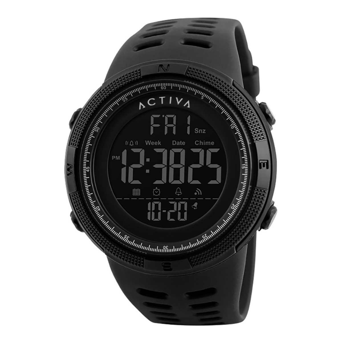 Activa X Invicta Digital reloj para hombre - 50 mm. Negro (ACW1915-008)