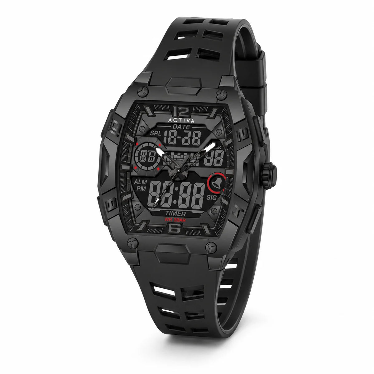 Activa X Invicta Digital reloj para hombre - 50mm. Negro (ACW8131-004)