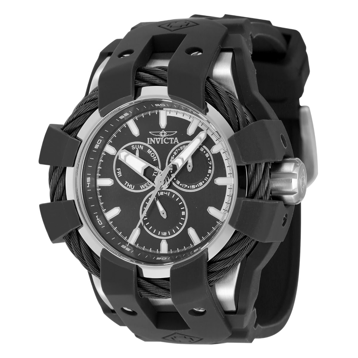 Reloj Invicta Bolt Shock para hombre - 50 mm, negro (47834)