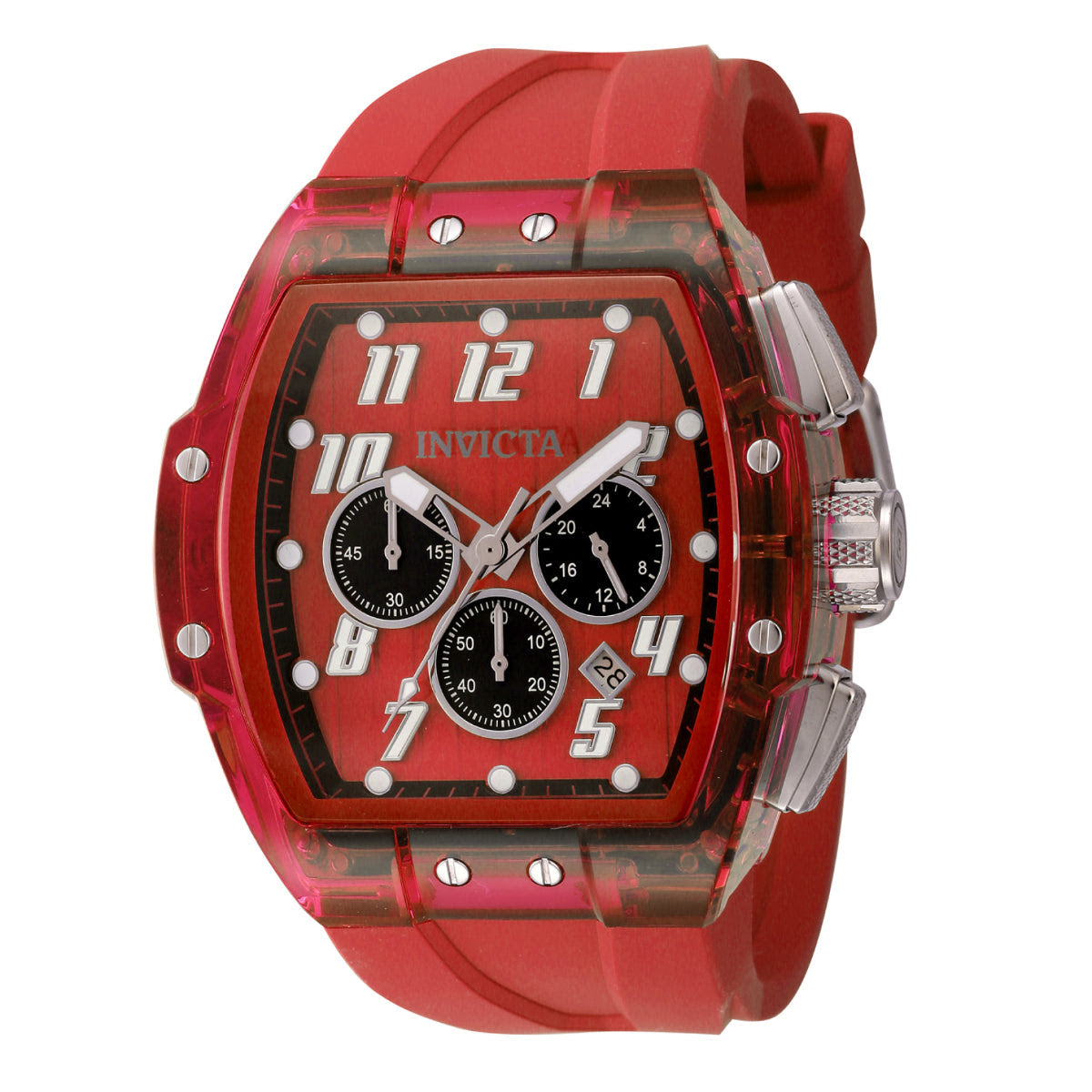 Reloj Invicta S1 Rally Kinesia Anatomic para hombre - 47 mm, rojo (45483)