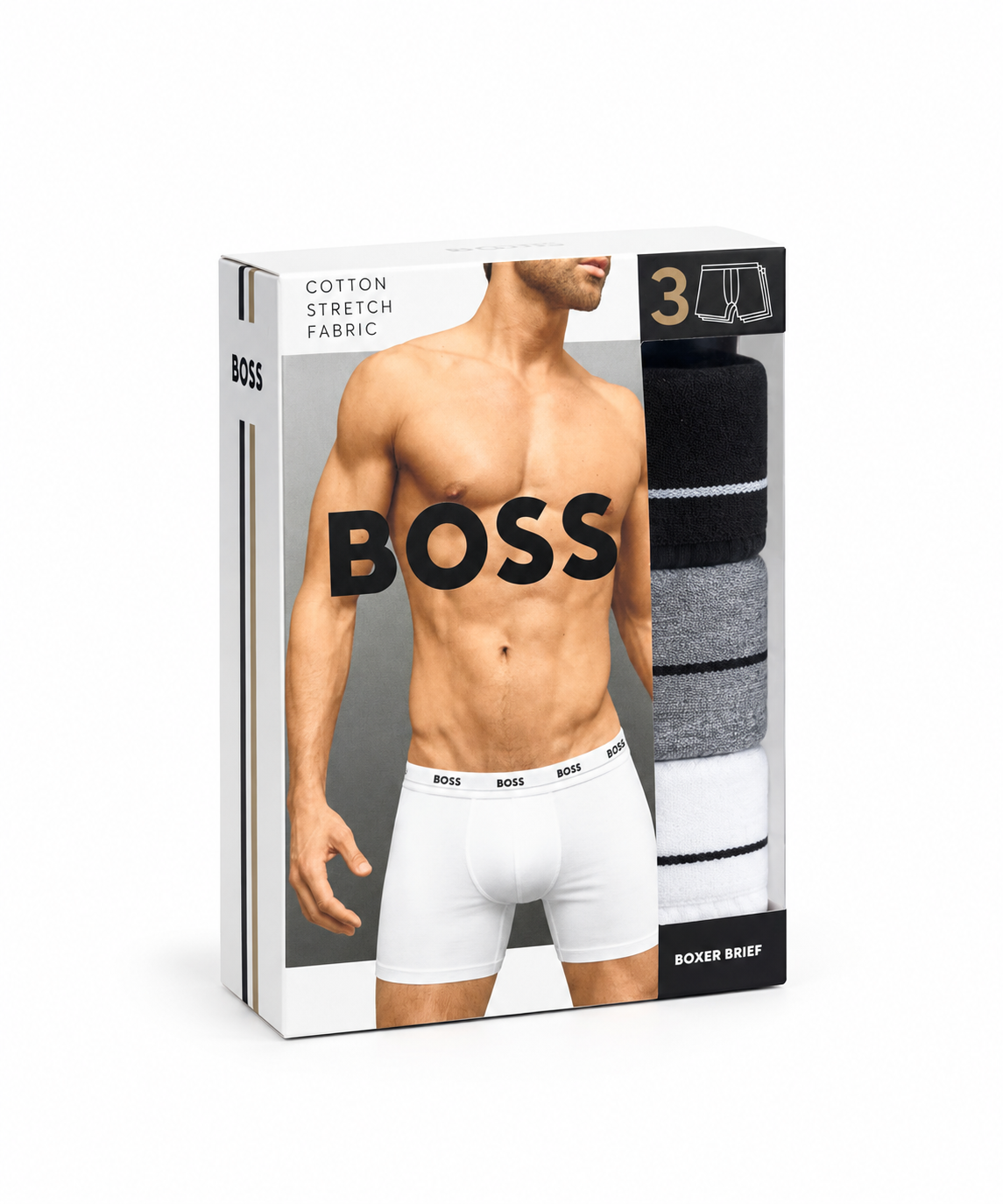 Boxers Hugo Boss Pack de 3 Unidades de Algodón Stretch -50495237
