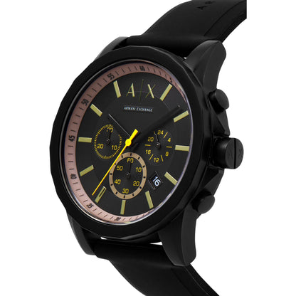 Armani Exchange Outerbanks Reloj para hombre - 44 mm, negro (AX1343)