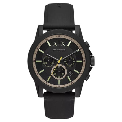 Armani Exchange Outerbanks Reloj para hombre - 44 mm, negro (AX1343)