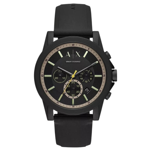 Armani Exchange Outerbanks Reloj para hombre - 44 mm, negro (AX1343)