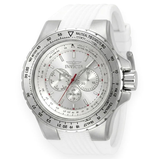 Invicta Aviator Skyshock reloj para hombre - 50 mm, blanco (50100)