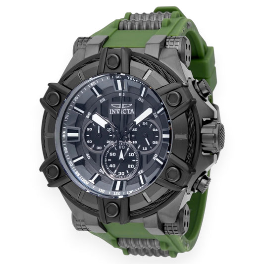 Invicta Bolt Surge reloj para hombre- 52 mm, verde militar, gris plomo (49807)