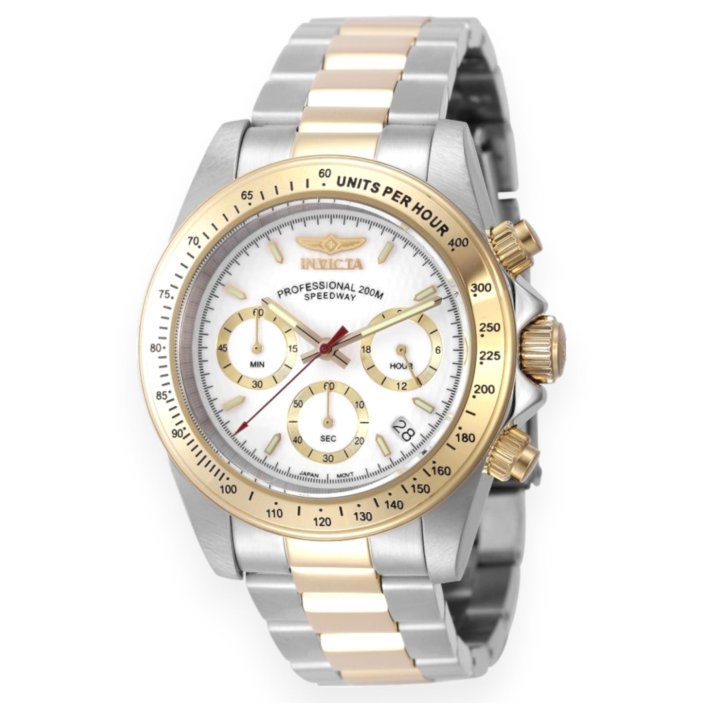 Invicta Speedway reloj para hombre - 40 mm, dorado, acero (47648)