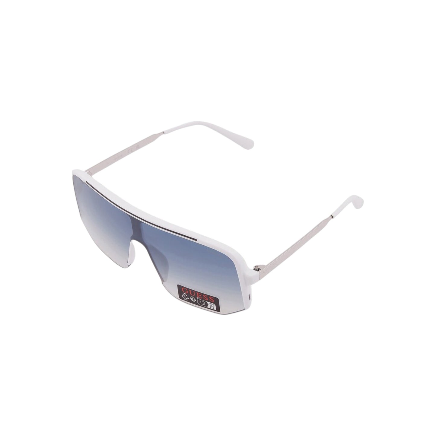 Gafas Guess Factory White Blue Gradient Shield de sol para hombre GO00054 21W 00