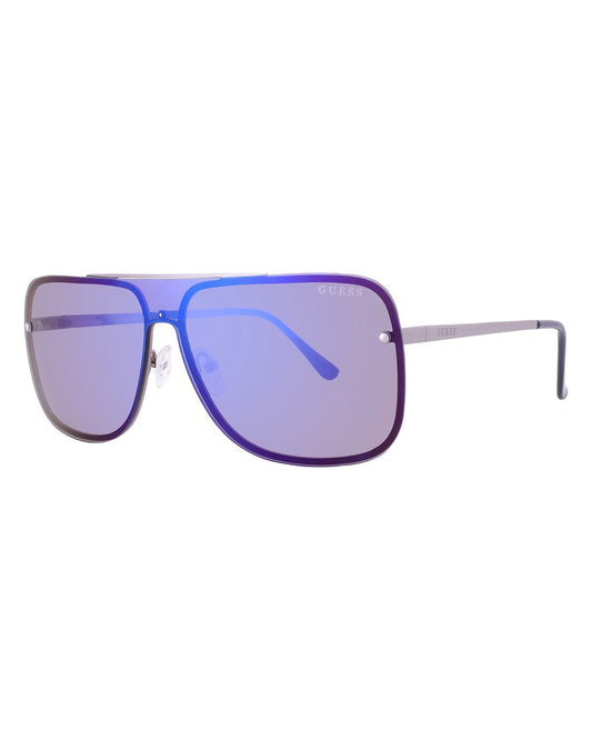 Gafas Guess Factory tipo escudo con espejo humo de sol para hombre GO00053 08C 00