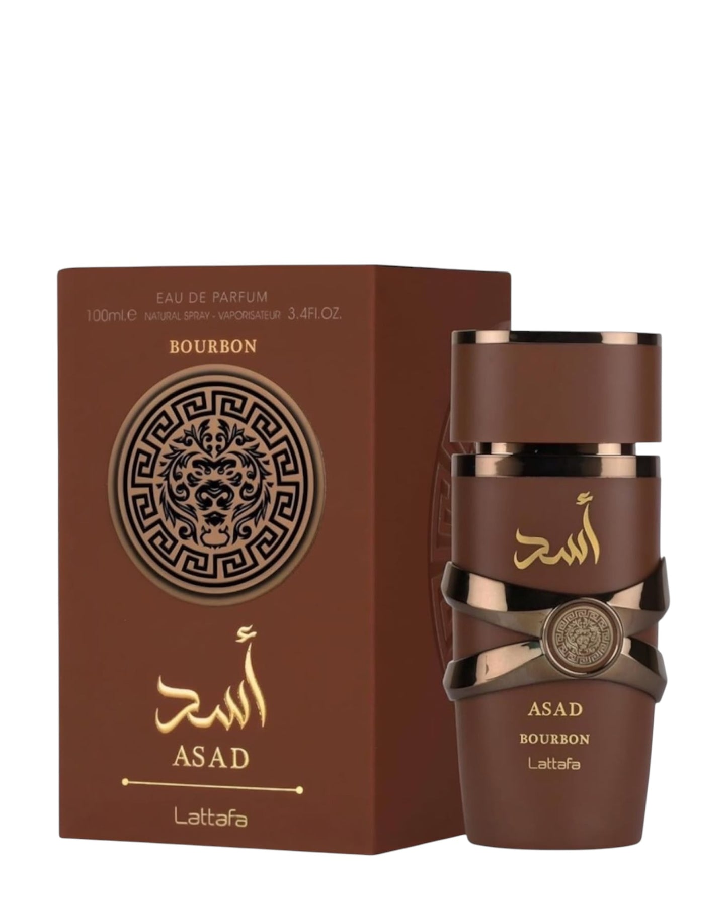 Perfume Lattafa Asad Bourbon Eau de Parfum de 100mL 3.4Fl. OZ.