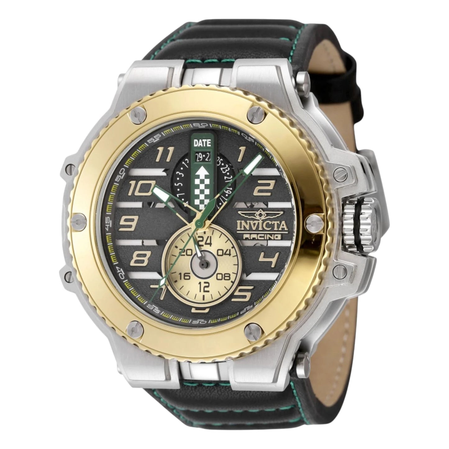 Reloj Clásico Invicta Racing para hombre - 58,50 mm. Verde, Negro (47380)