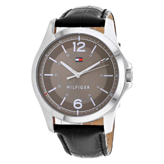 Reloj Tommy Hilfiger Essential para hombre - gris, correa negra (1791376)