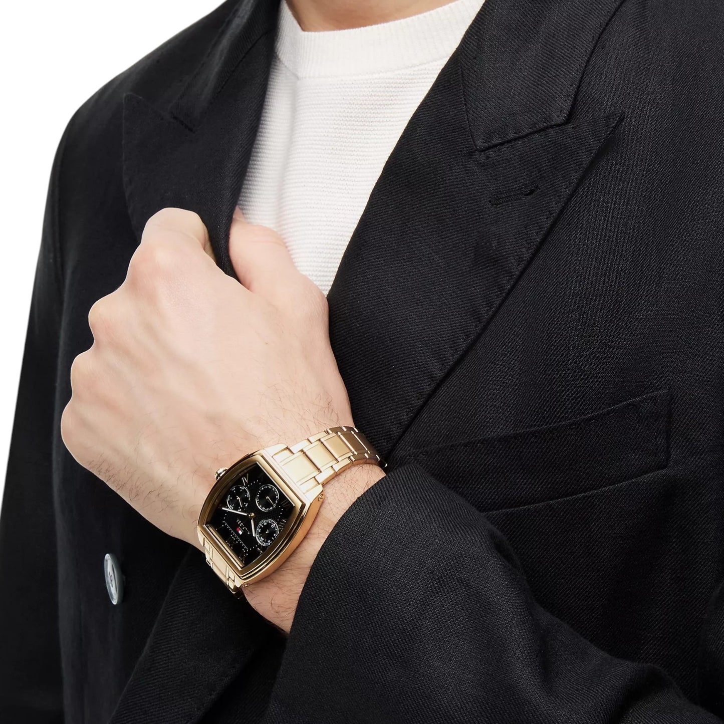 Reloj Tommy Hilfiger Oxford Para Hombre - 36 mm, Negro, Dorado (TMY1710764)