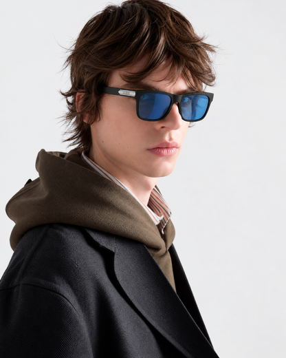 Guess Factory Blue Mirror Square Gafas de sol para hombre GF5072 02X 60