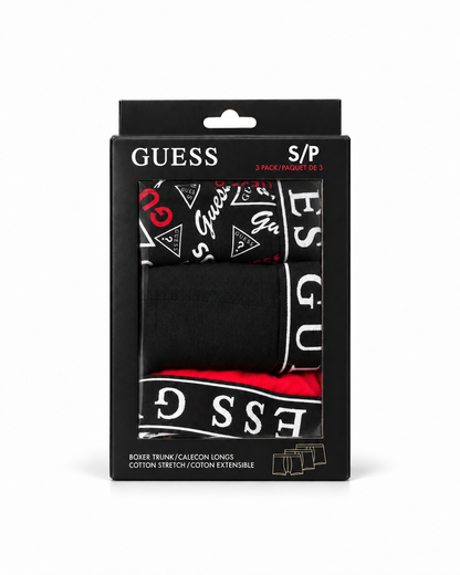 Boxers Guess Pack de 3 Unidades Algodón Stretch -U2VG00JR00AFM9D