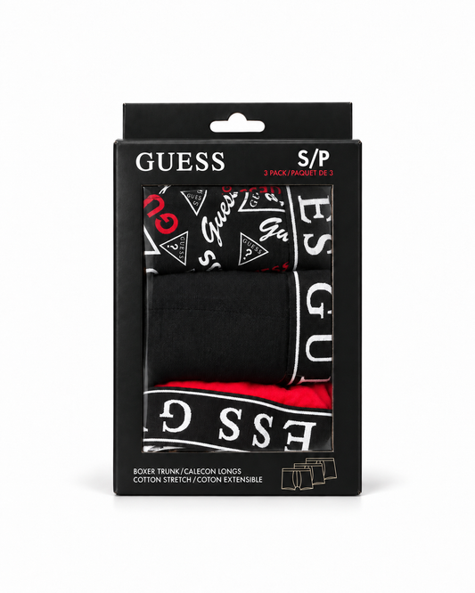 Boxers Guess Pack de 3 Unidades Algodón Stretch -U2VG00JR00AFM9D