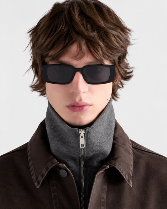 Guess Factory Smoke Gafas de sol rectangulares para hombre GF5127 02A 65