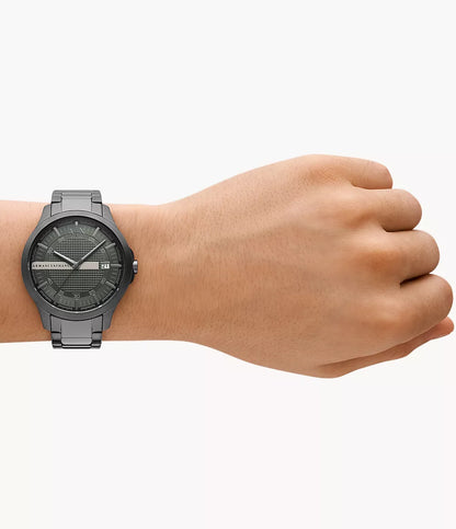 Armani Exchange Reloj para hombre - 42 mm, verde y gunmetal (AX2455)