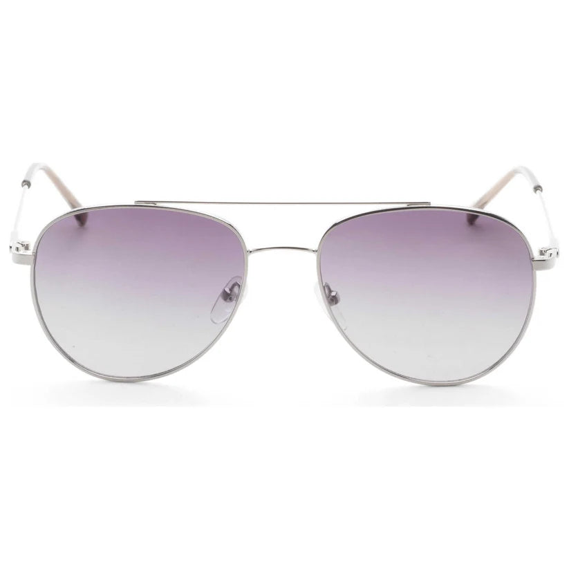 Gafas Calvin Klein de sol redondas plateadas para hombre CK20120SN-045
