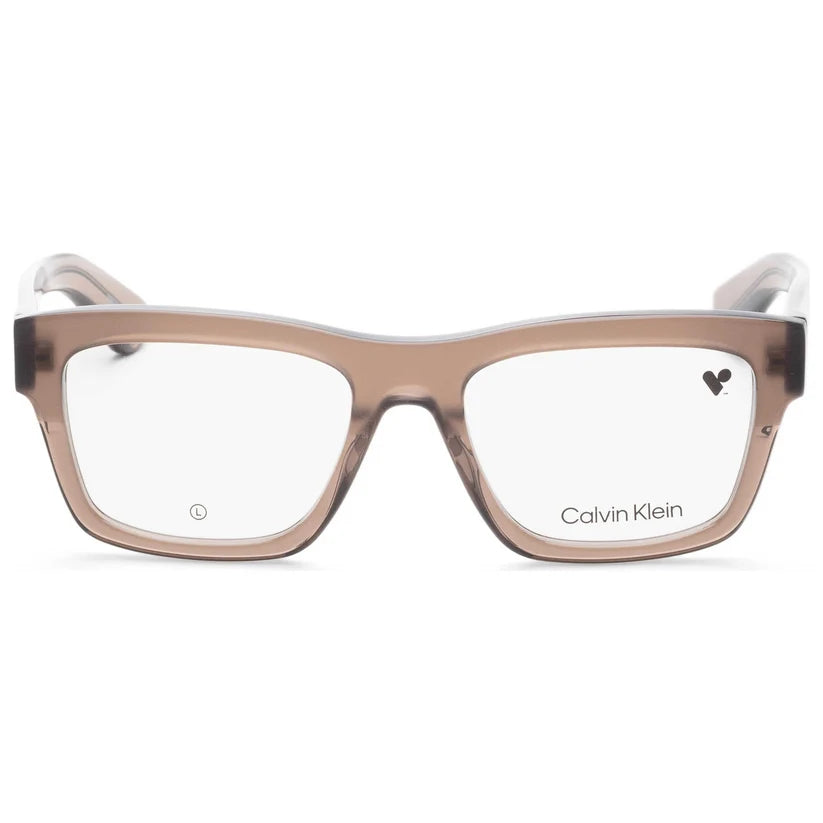Monturas Calvin Klein rectangulares marrones para hombre CK24525-200