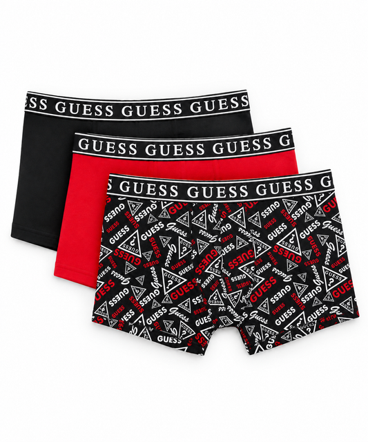 Boxers Guess Pack de 3 Unidades Algodón Stretch -U2VG00JR00AFM9D