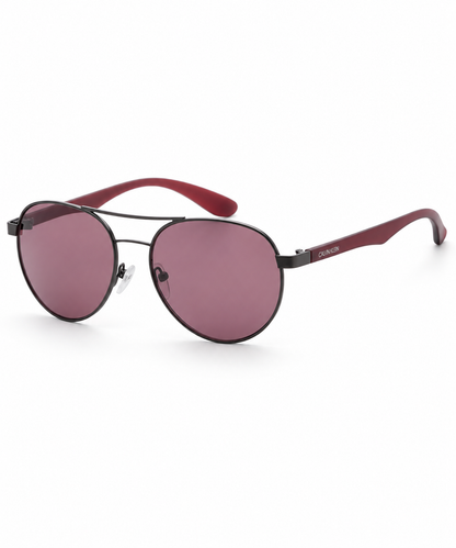 Gafas Calvin Klein de sol tipo aviador grises para hombre