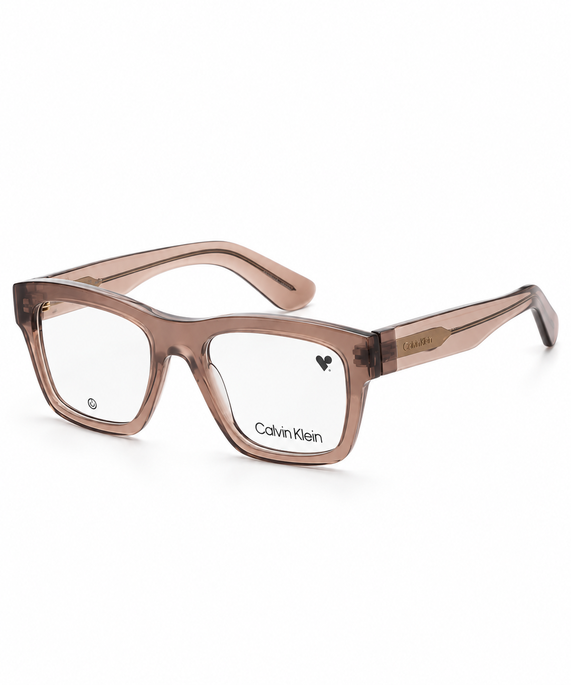 Monturas Calvin Klein rectangulares marrones para hombre CK24525-200