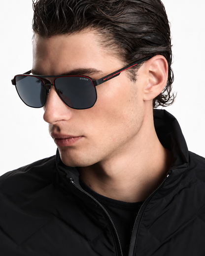 Guess Factory Smoke Navigator Gafas de sol para hombre GF00061 02A 61