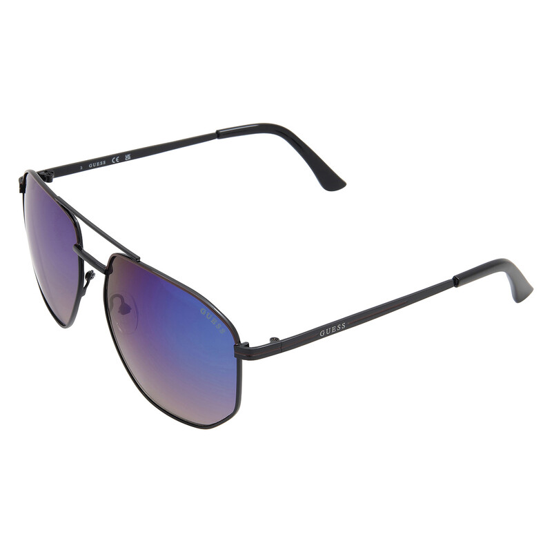 Gafas Guess Factory Smoke Mirror Pilot de sol para hombre GF5122 01C 60