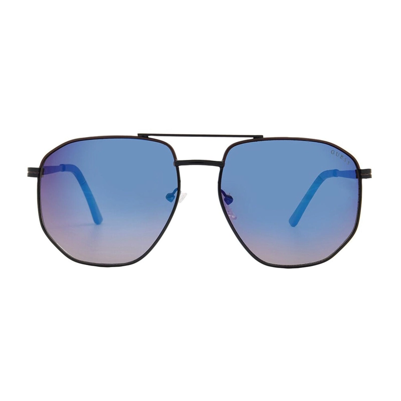 Gafas Guess Factory Smoke Mirror Pilot de sol para hombre GF5122 01C 60
