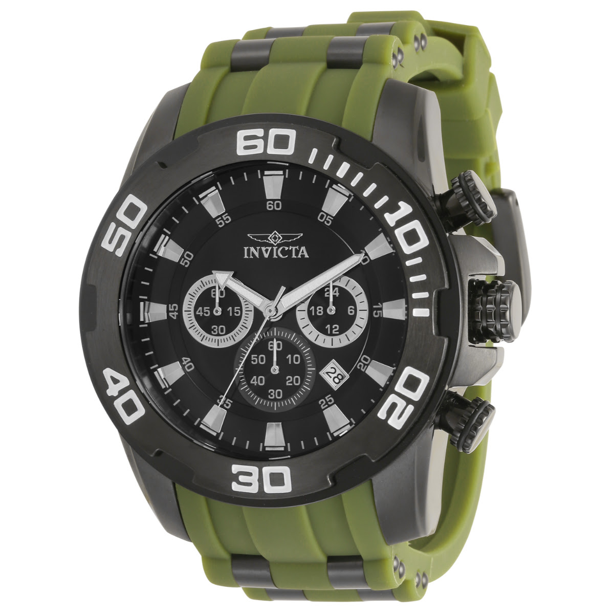 Reloj Invicta Pro Diver SCUBA para hombre - 50 mm, negro, verde (35399)
