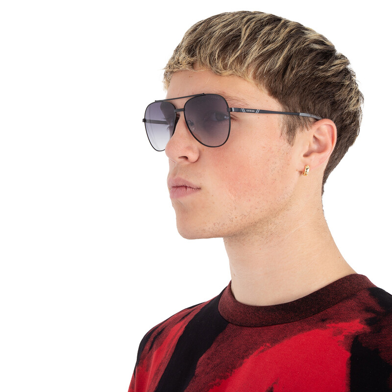 Gafas Guess Factory de sol para hombre tipo piloto con degradado humo GF5117 02B 58