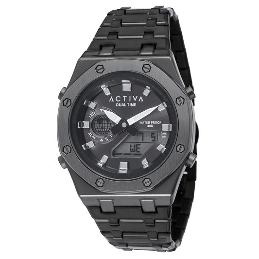 Reloj digital unisex Invicta Activa Signal X - 45,5 mm, negro (ACWM303-003)