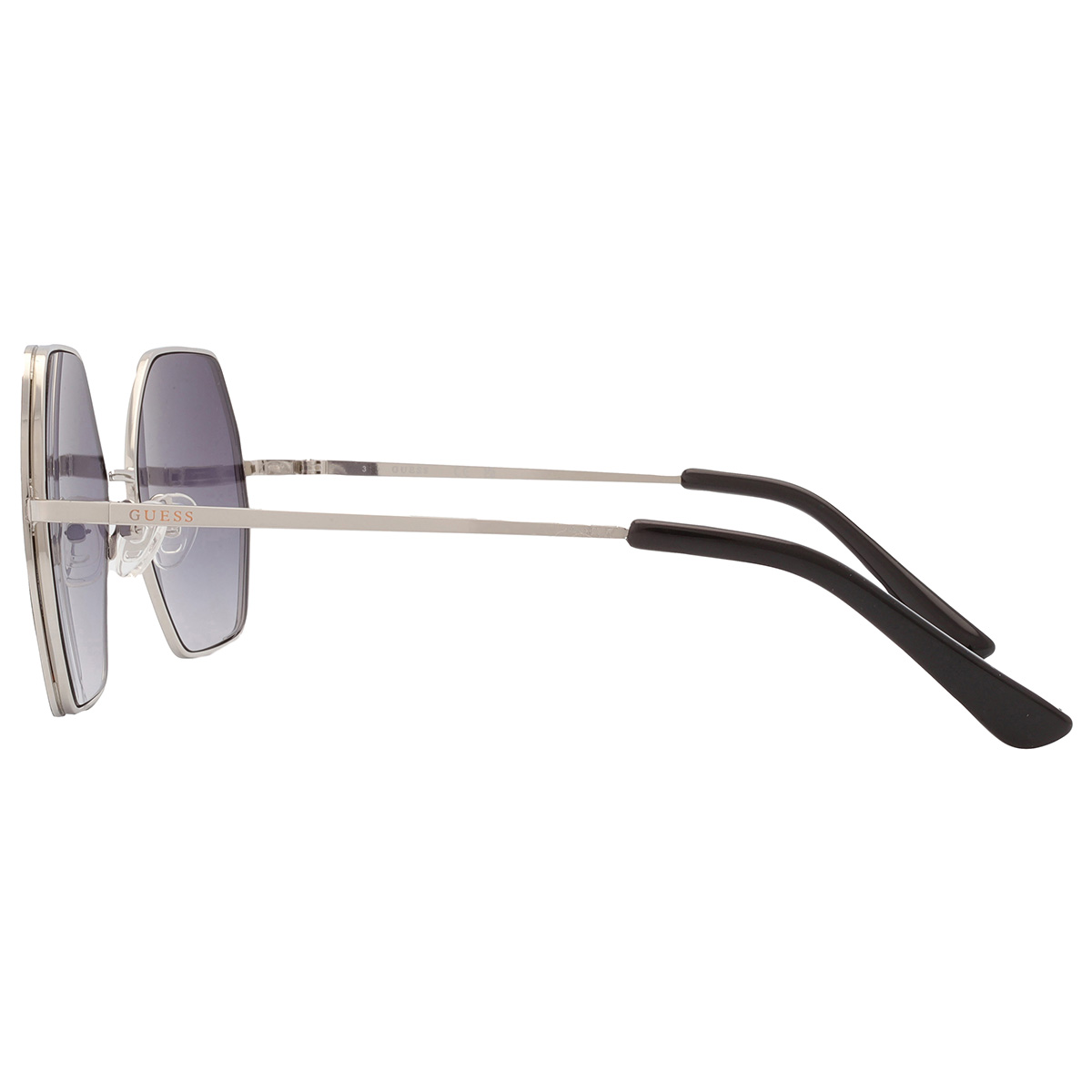 Gafas Guess Factory, degradado ahumado, geométricas, de sol para mujer GF0387 10B 57