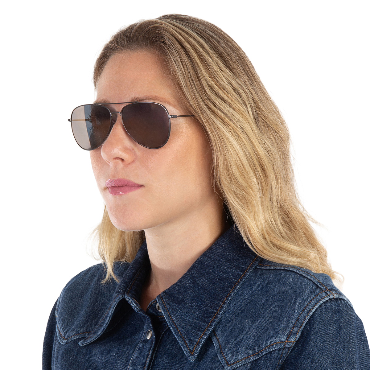 Gafas Guess GG1142, estilo piloto, color rosa de sol para mujer, GG1142 09Z 56