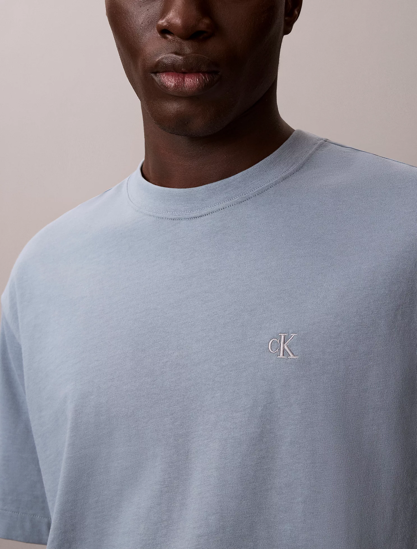 Camiseta Calvin Klein de cuello redondo de corte relajado con logo Archive
