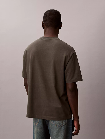Camiseta Calvin Klein de cuello redondo de corte relajado con logo Archive
