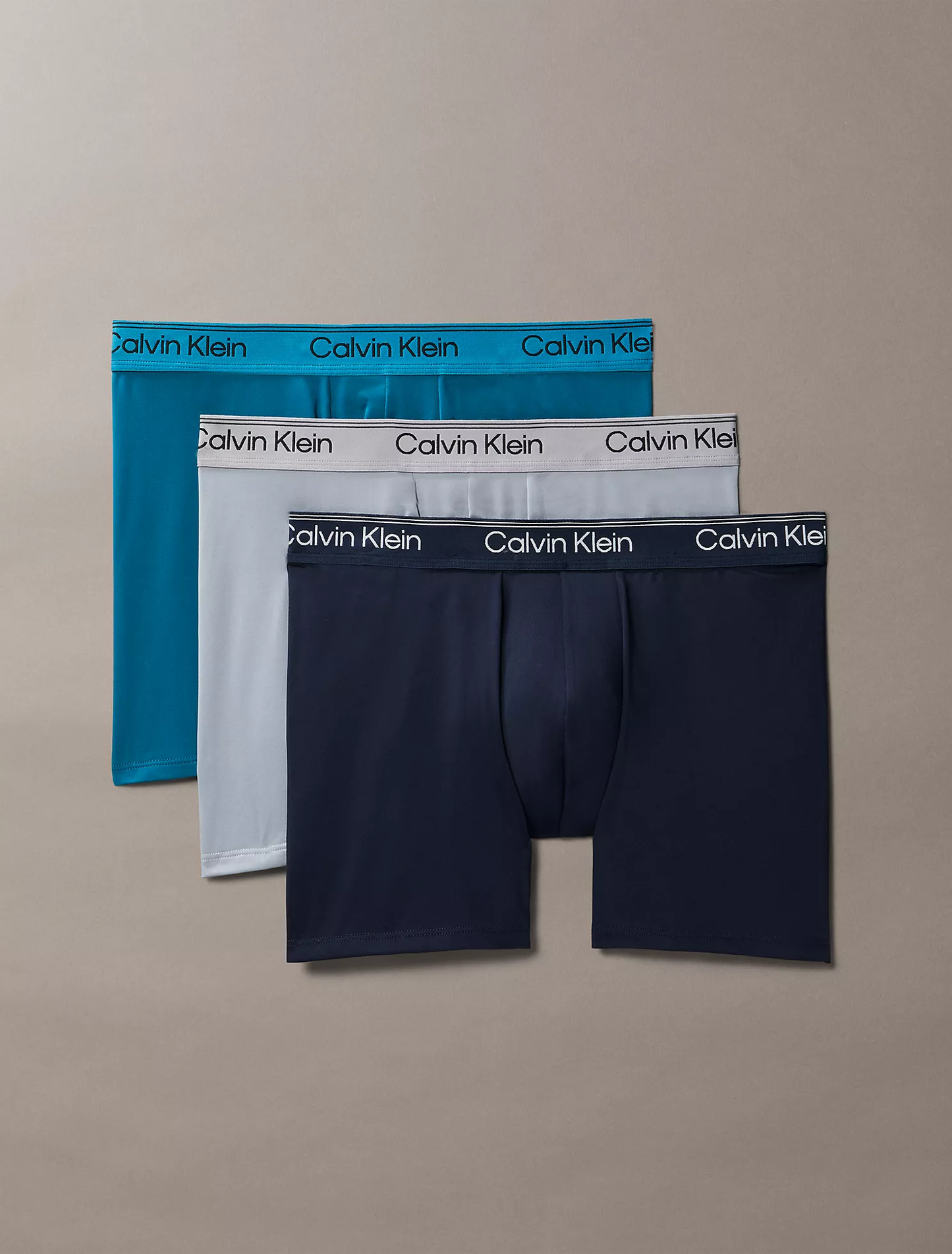 Pack Calvin Klein de 3 bóxers ajustados elásticos de microfibra