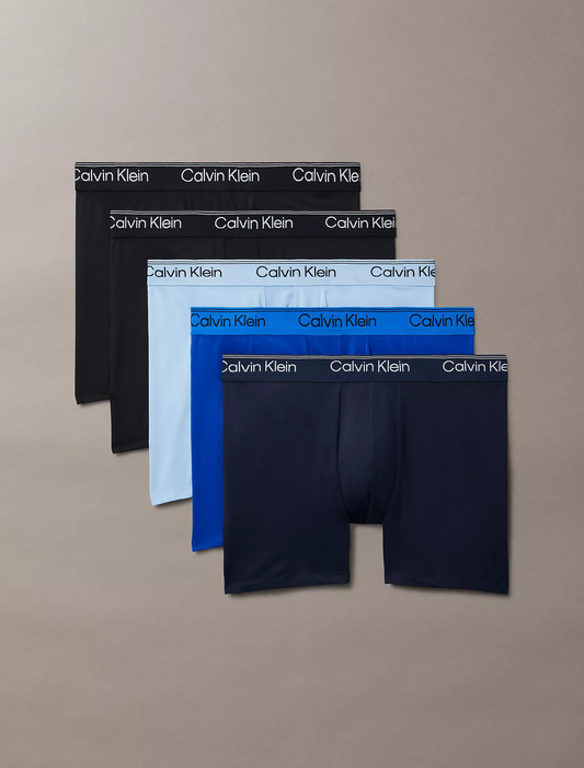 Pack Calvin Klein de 5 bóxers ajustados elásticos de microfibra