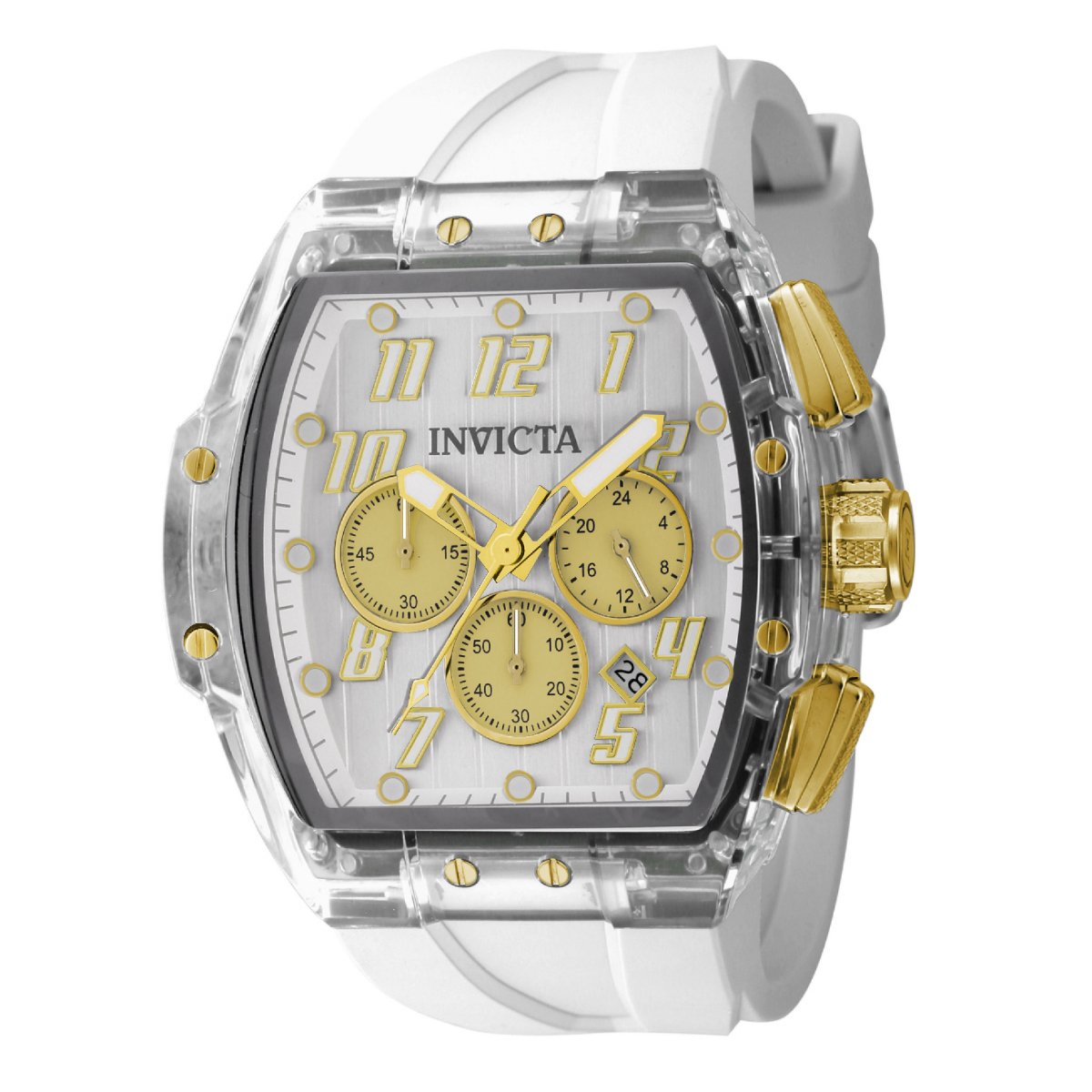 Reloj Invicta S1 Rally Vortce de 47 mm para hombre , blanco (49983)