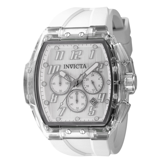 Reloj Invicta S1 Rally Kinesia Anatomic para hombre - 47 mm, blanco (45481)