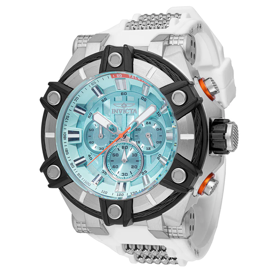 Invicta Bolt Surge Reloj para hombre - 52 mm, blanco, acero (49805)