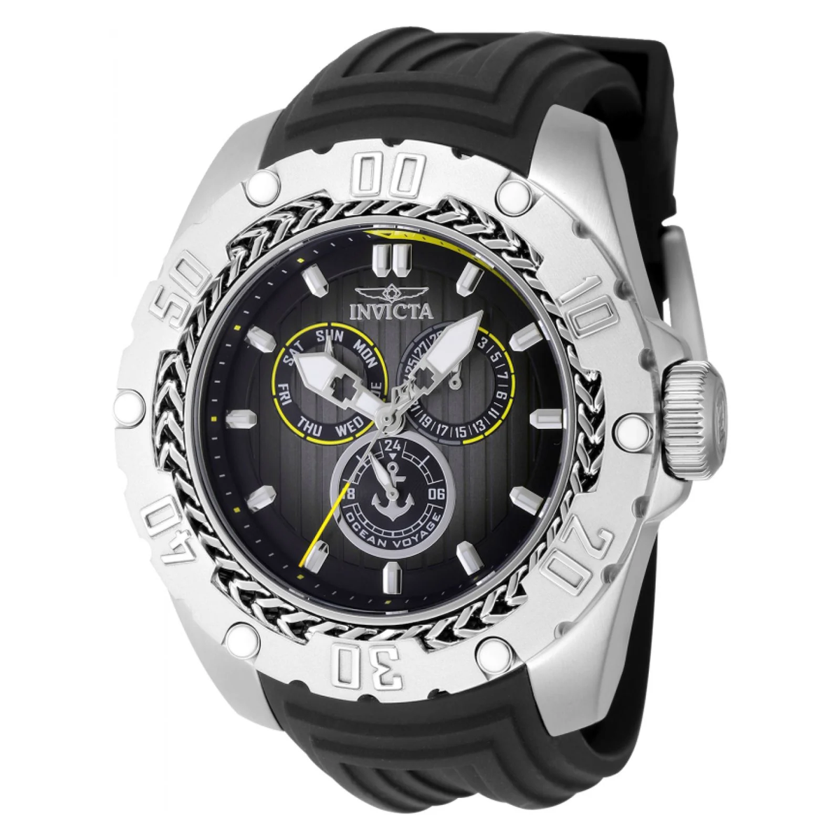 Invicta Ocean Voyage Explorer Orvantis para hombre - 51,5 mm, negro (48019)