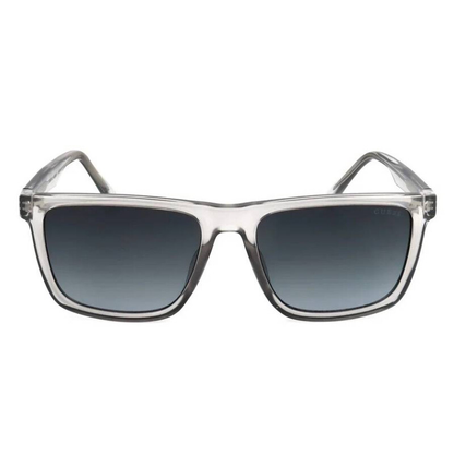 Guess Factory Gafas de sol para hombre con montura cuadrada y degradado azul, GF00021 27W 55